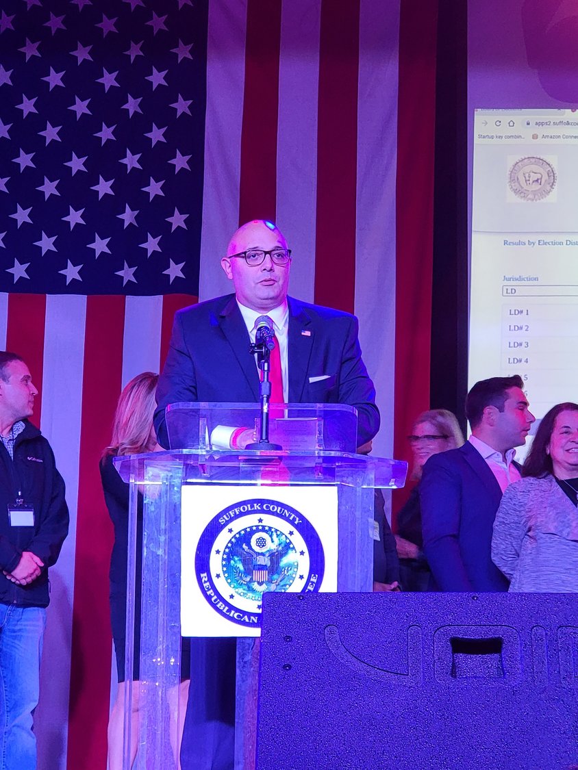 With 72% of the vote, Legislator Anthony Piccirillo (8th District) was congratulated by Republican leadership.